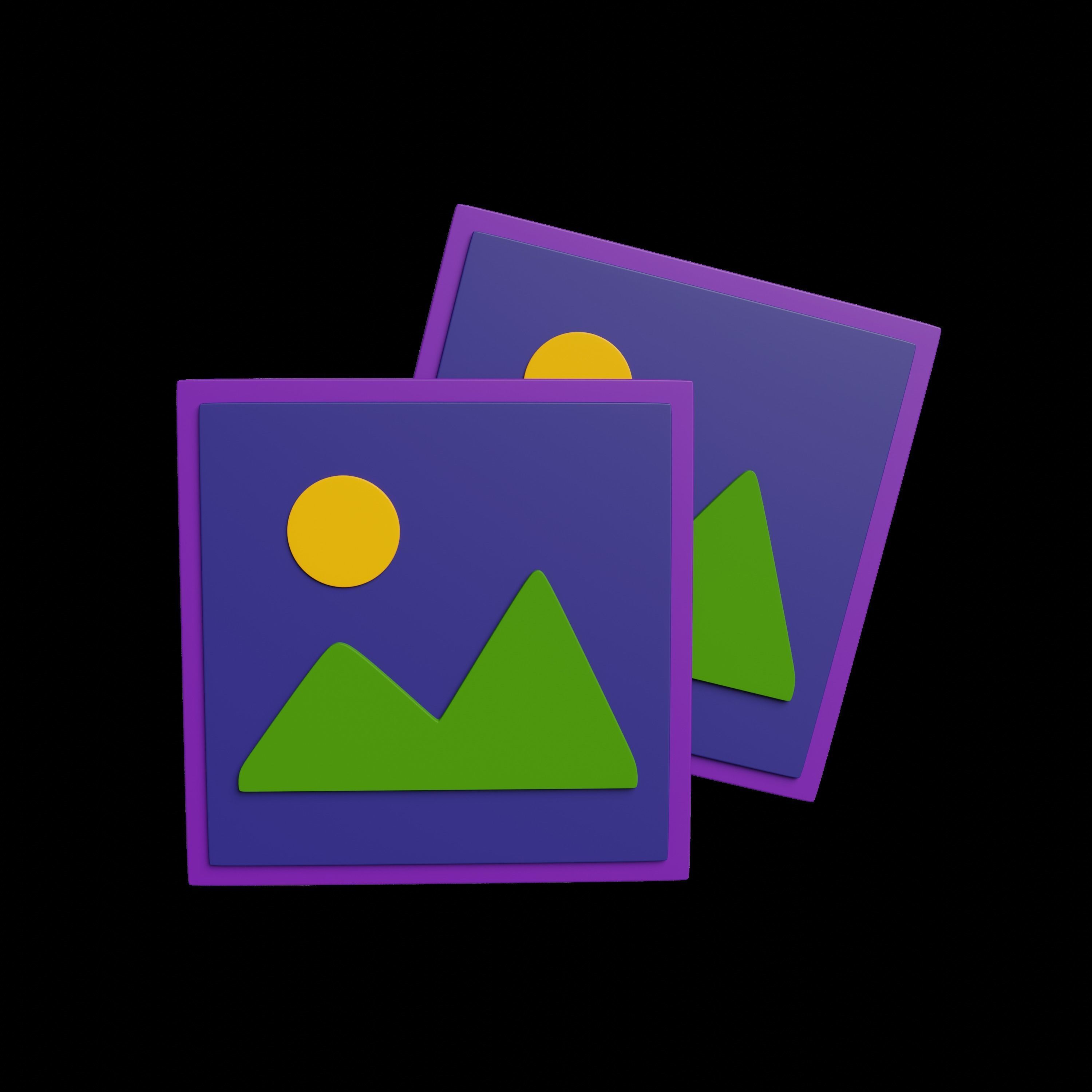 3D set of icons Travelling 3D model_15