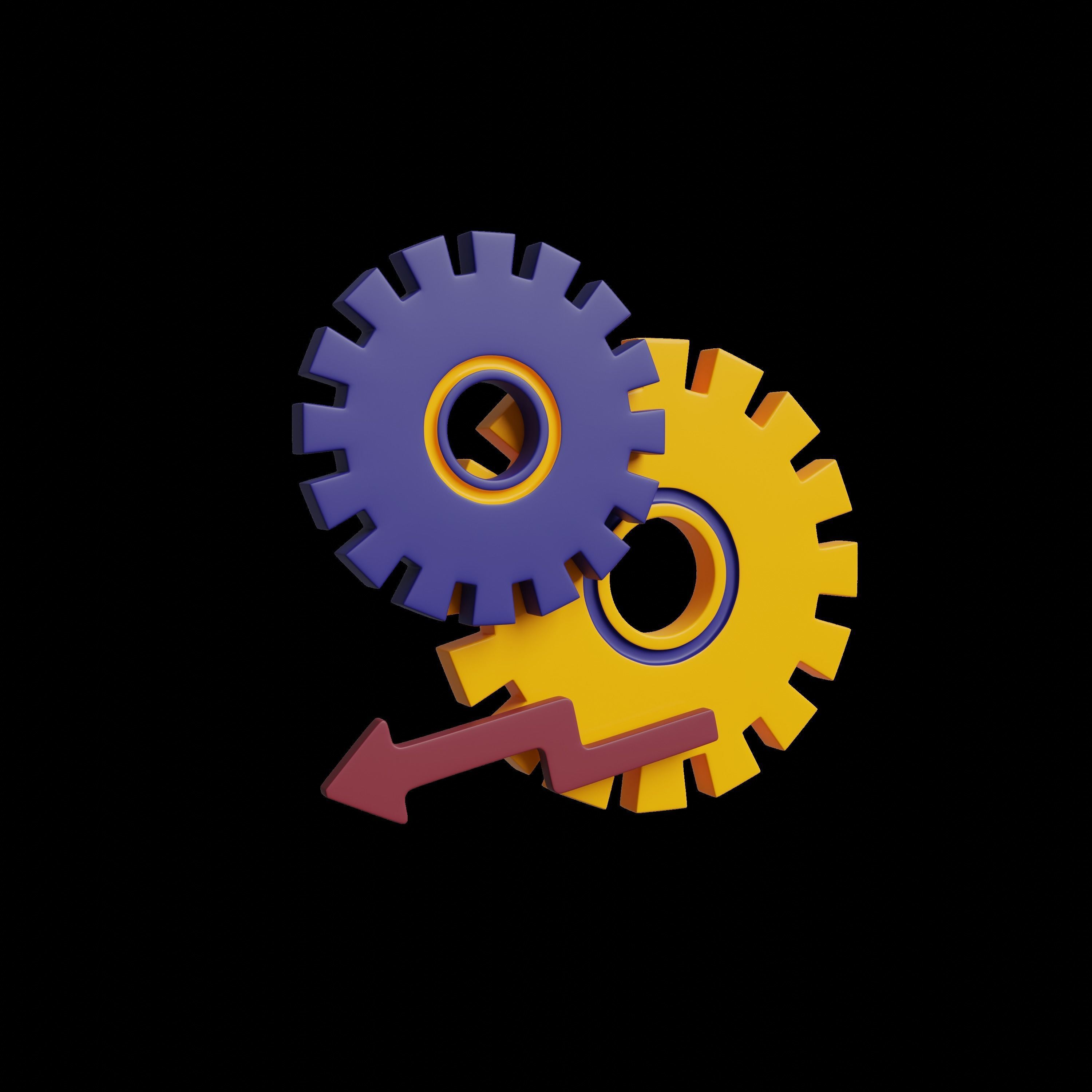 3D set of icons Travelling 3D model_13