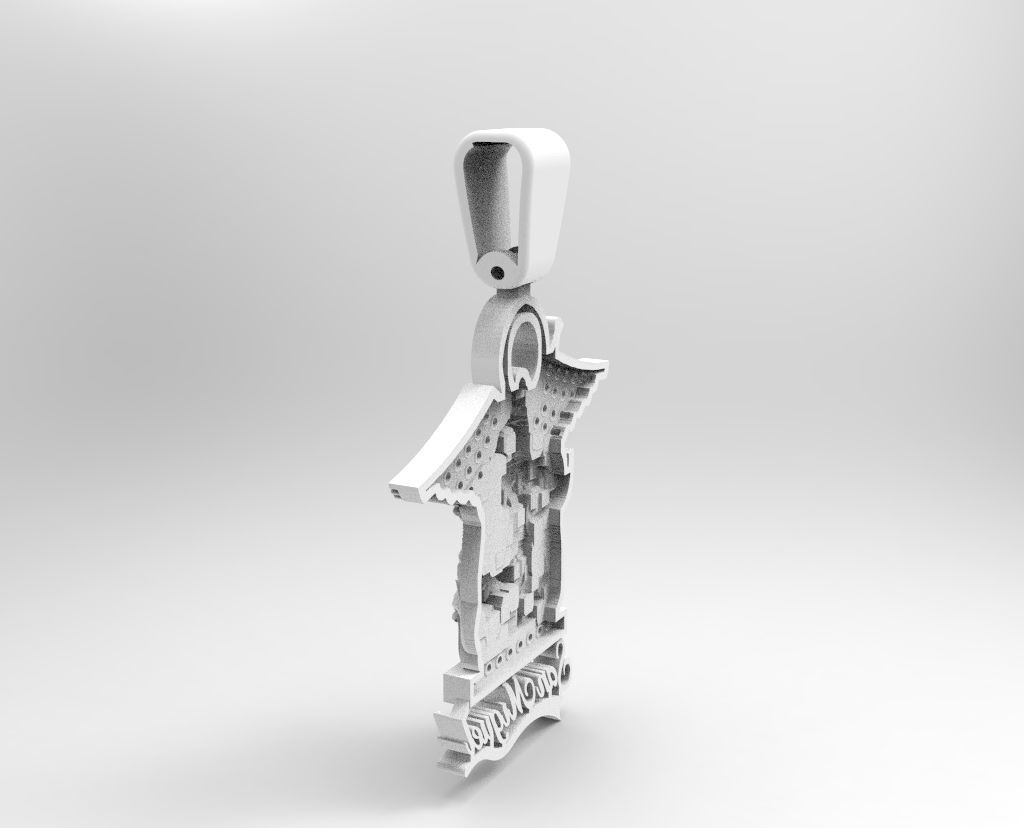 san miguel arcangel 3D print model_2