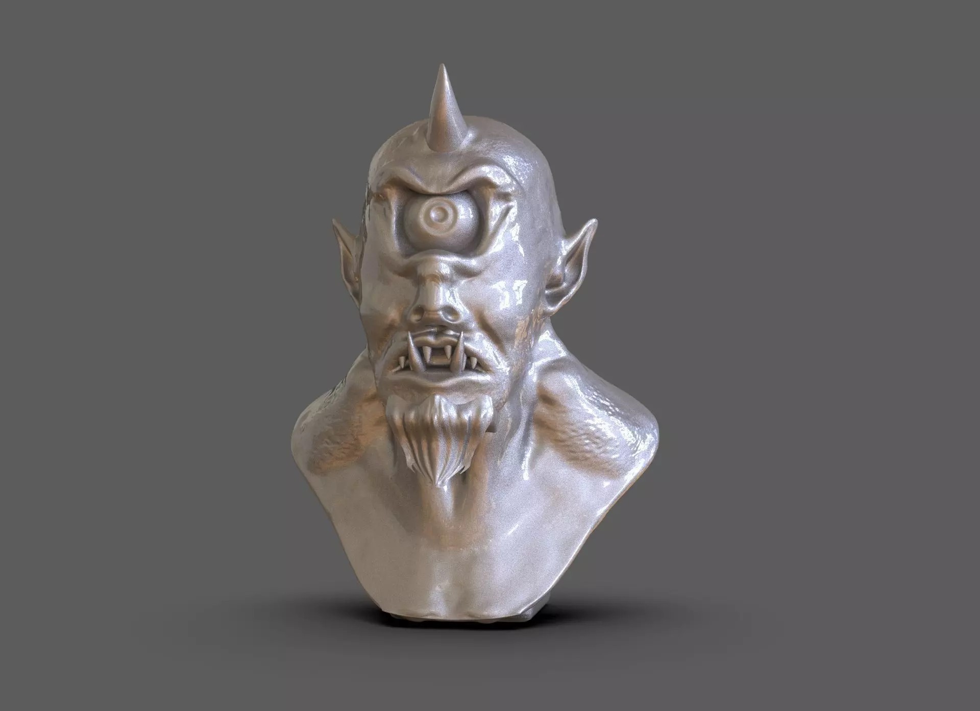 Cyclops Bust 3D print model_0