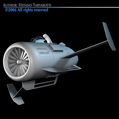 Turbine bike 3D model_3