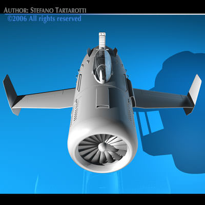 Turbine bike 3D model_1