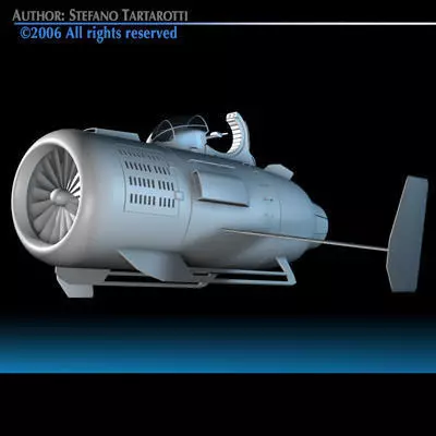 Turbine bike 3D model_0