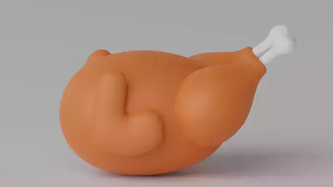 Cartoon Roasted Turkey