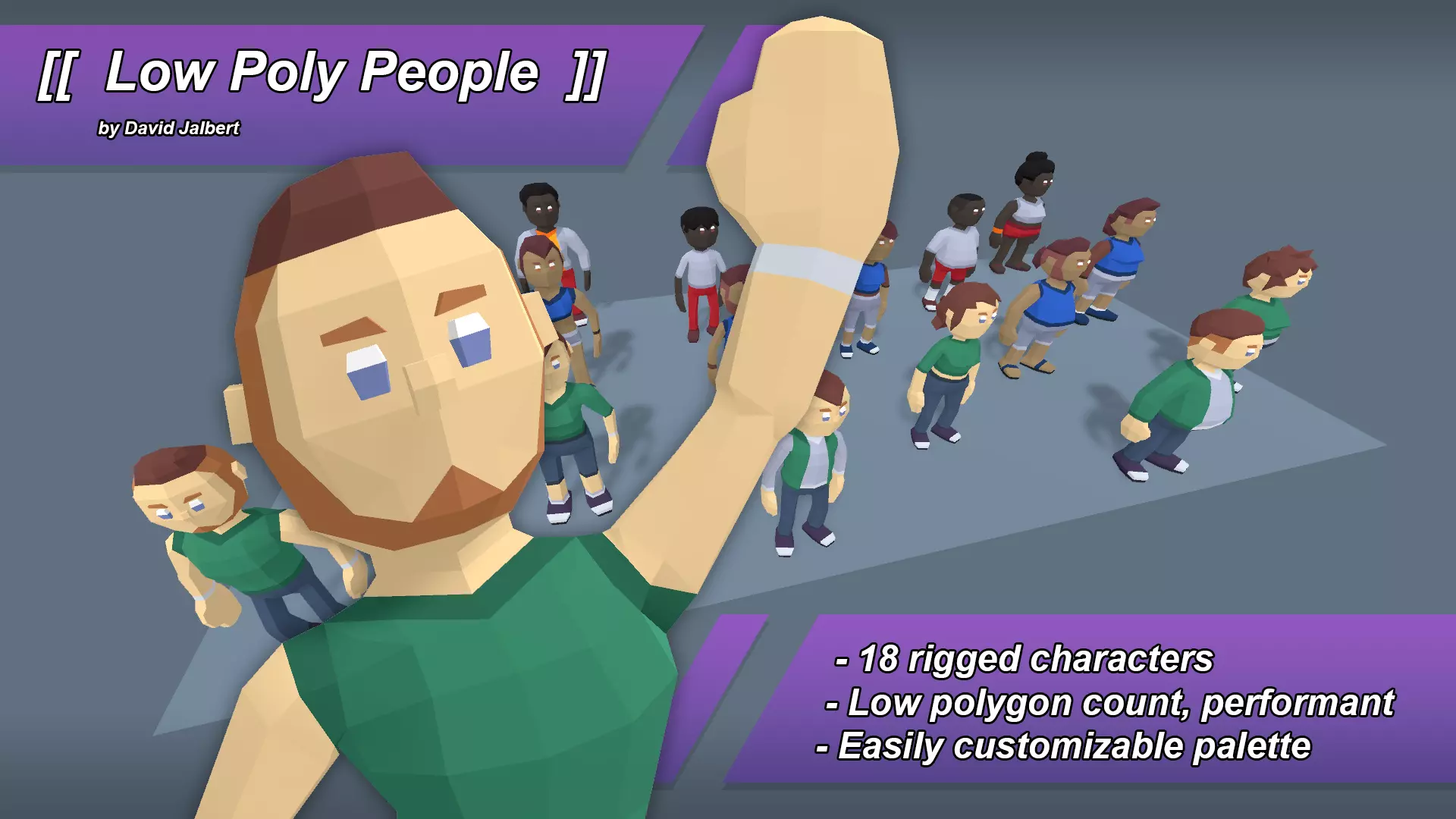 Low Poly People Low-poly 3D model