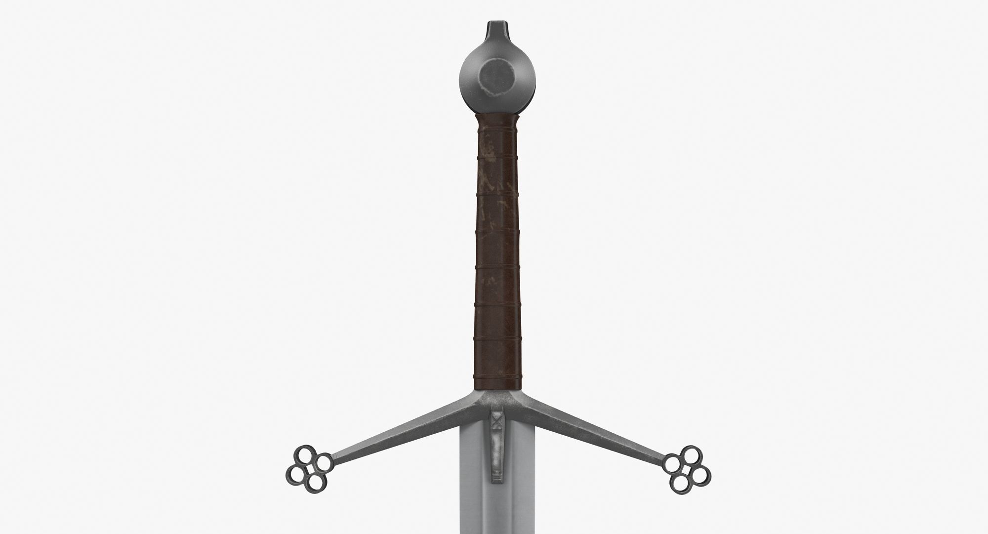 Claymore Sword Low-poly 3D model_7