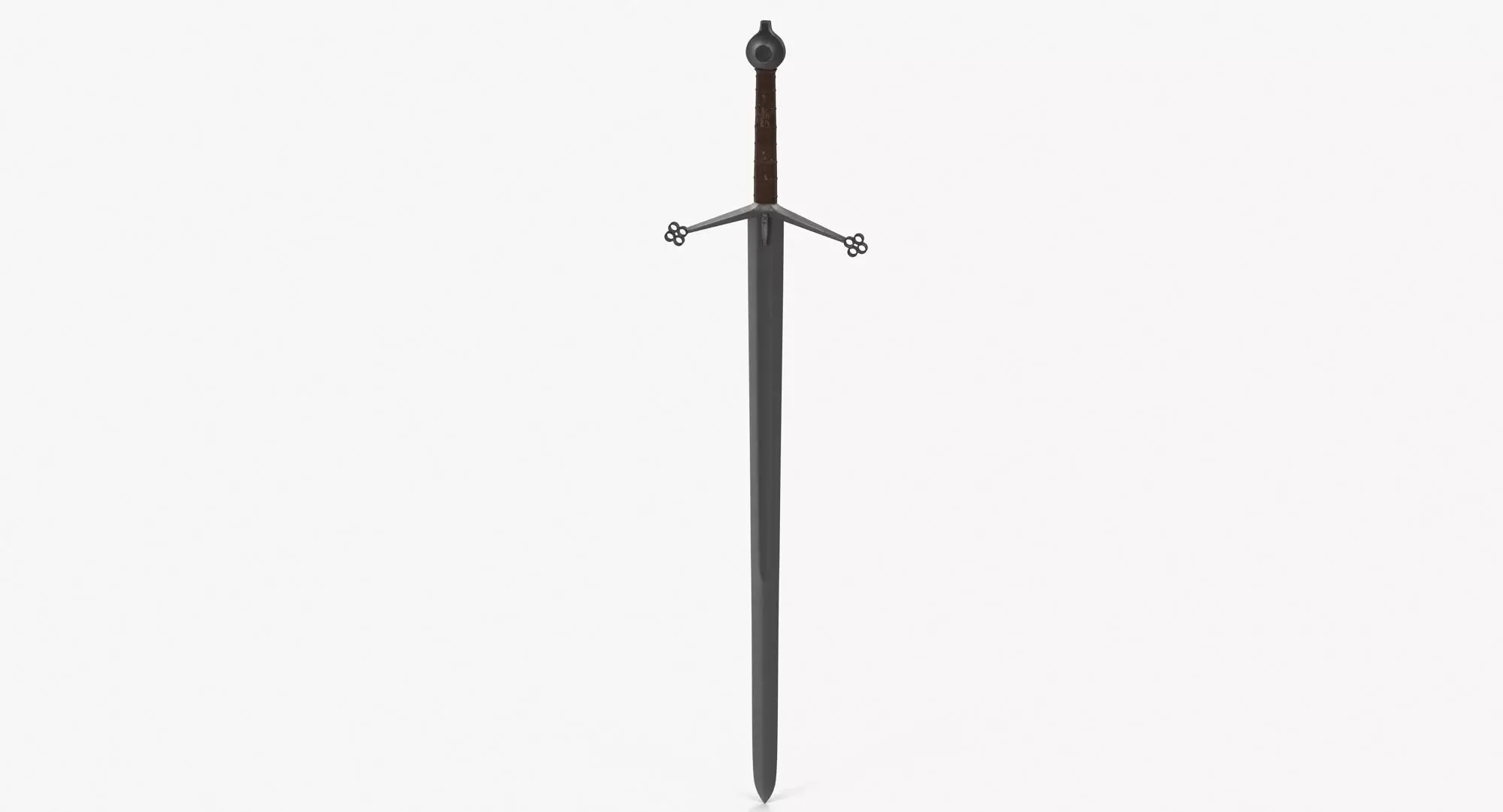 Claymore Sword Low-poly 3D model_0