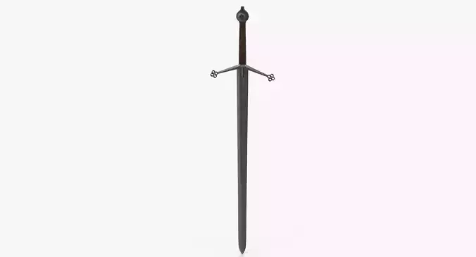 Claymore Sword Low-poly 3D model