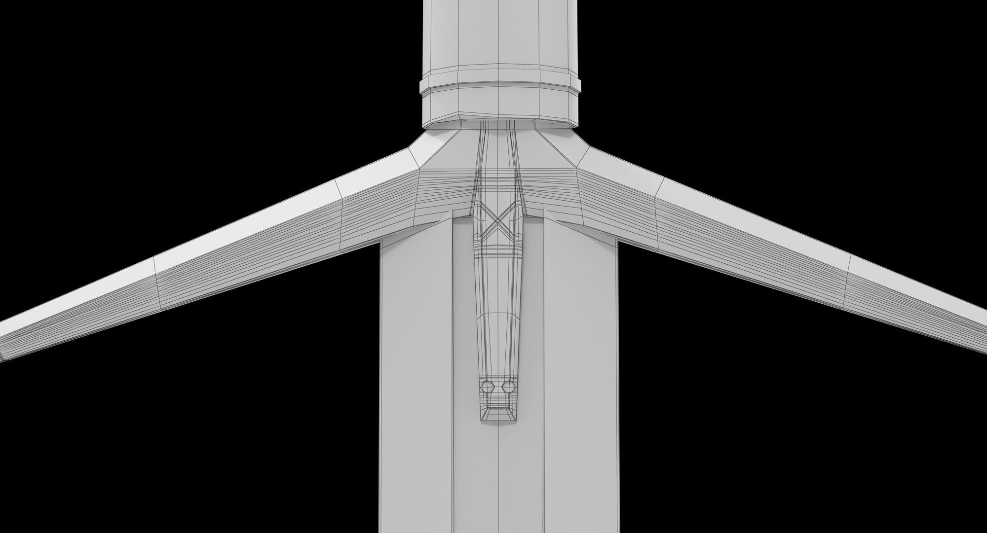 Claymore Sword Low-poly 3D model_11