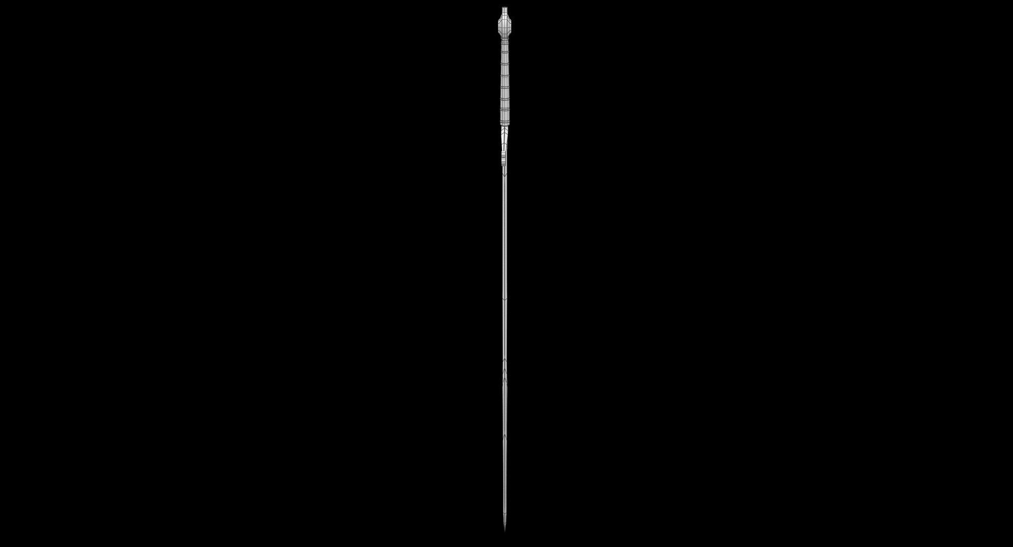 Claymore Sword Low-poly 3D model_5