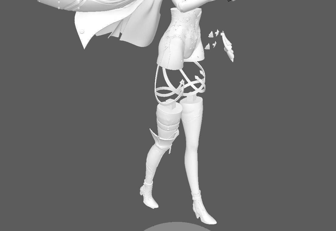 Kafka - Honkai Star Rail 3D Print 3D print model_6