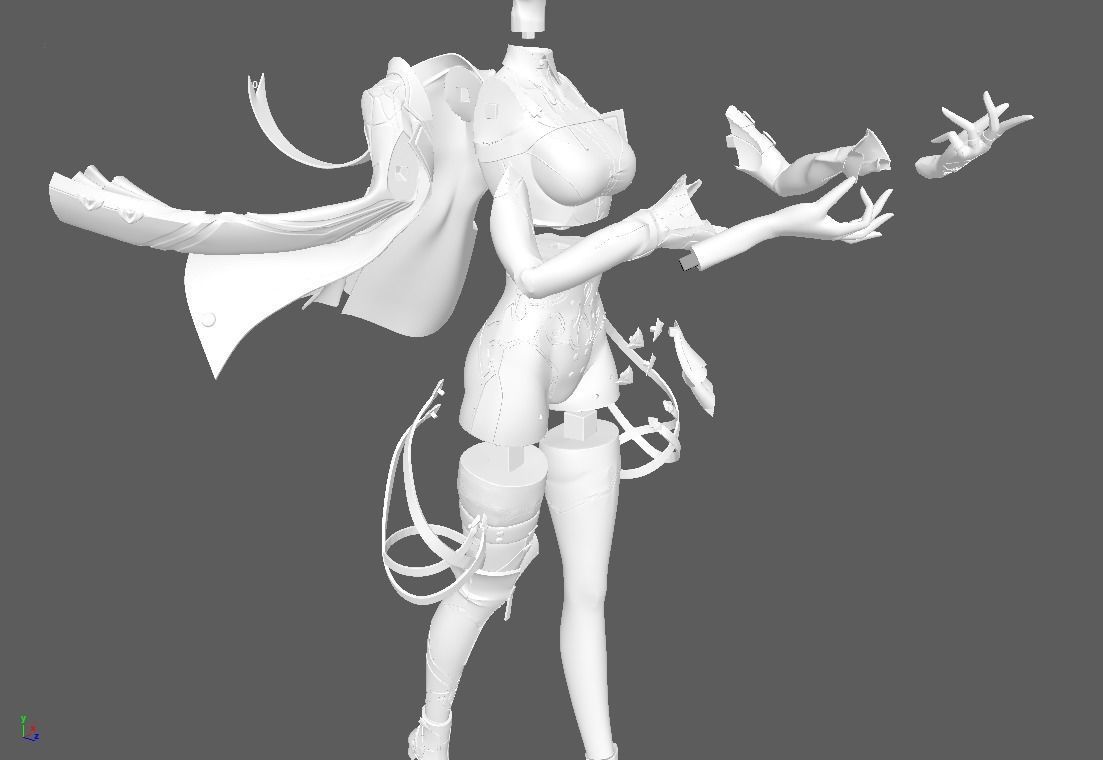 Kafka - Honkai Star Rail 3D Print 3D print model_11