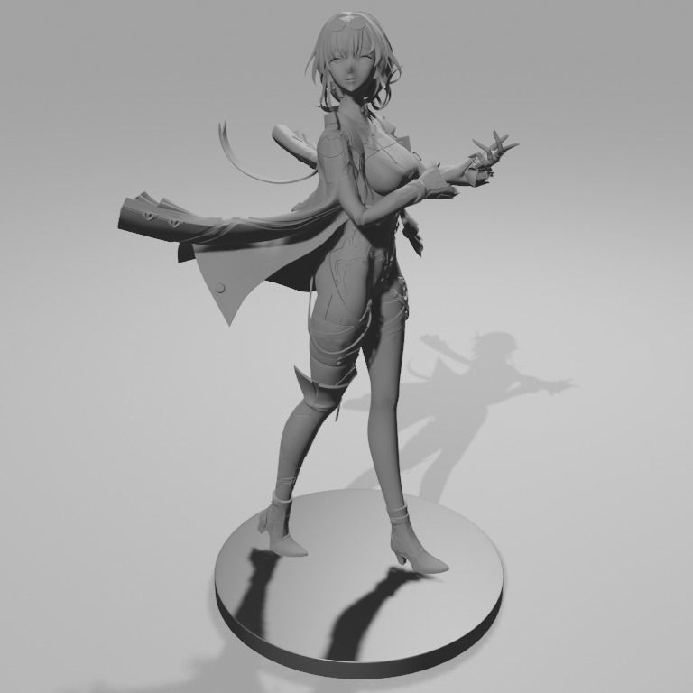 Kafka - Honkai Star Rail 3D Print 3D print model_5