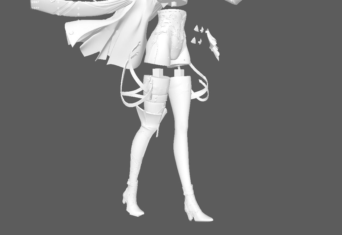 Kafka - Honkai Star Rail 3D Print 3D print model_10