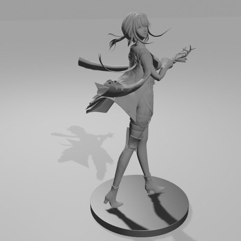 Kafka - Honkai Star Rail 3D Print 3D print model_4