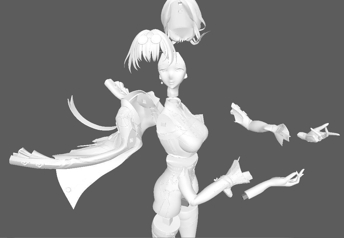 Kafka - Honkai Star Rail 3D Print 3D print model_7