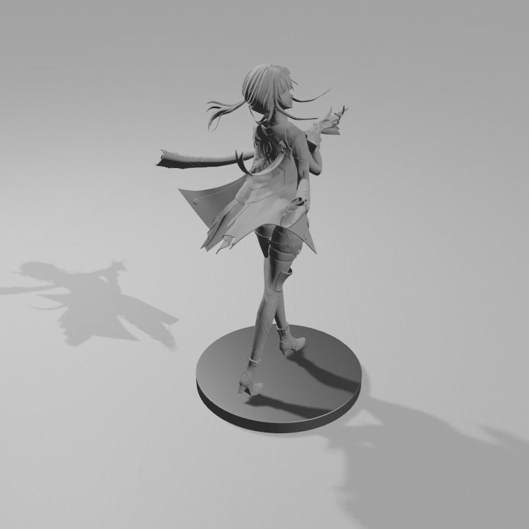 Kafka - Honkai Star Rail 3D Print 3D print model_3