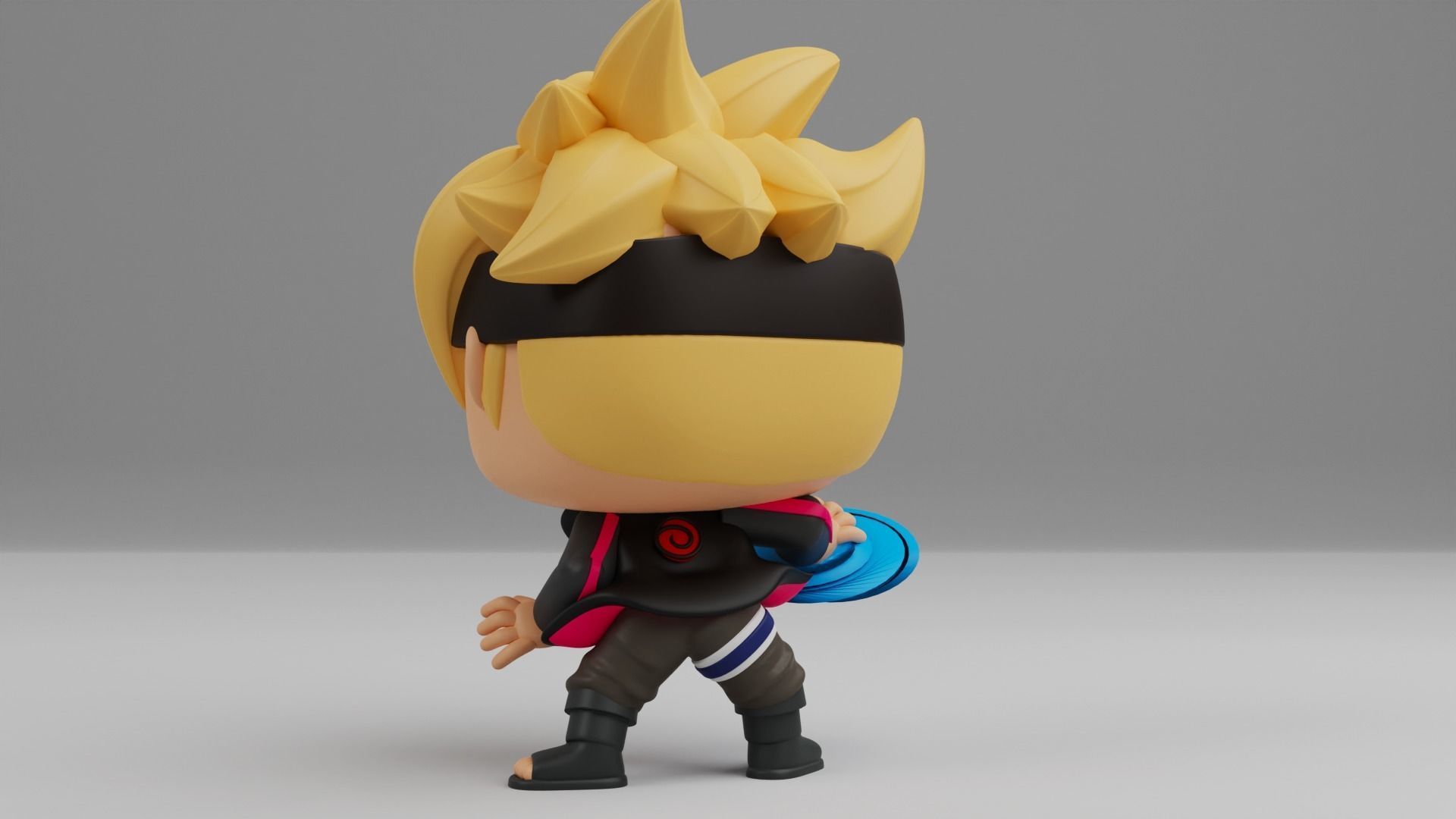 Boruto with Rasengan Funko pop 3D print model_13
