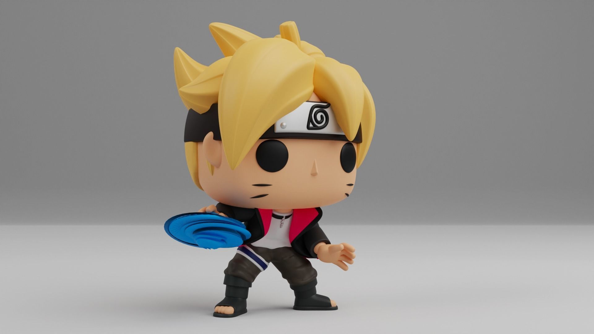 Boruto with Rasengan Funko pop 3D print model_1