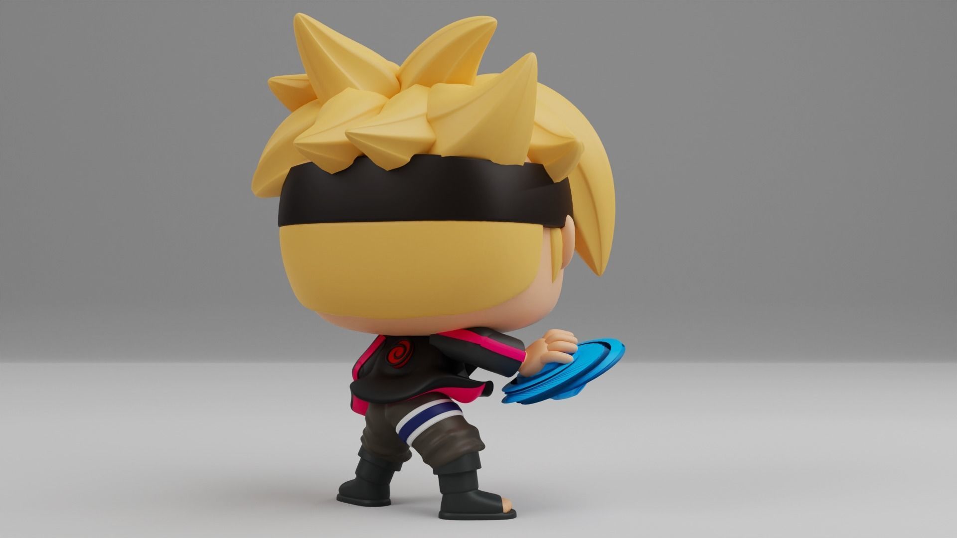 Boruto with Rasengan Funko pop 3D print model_11