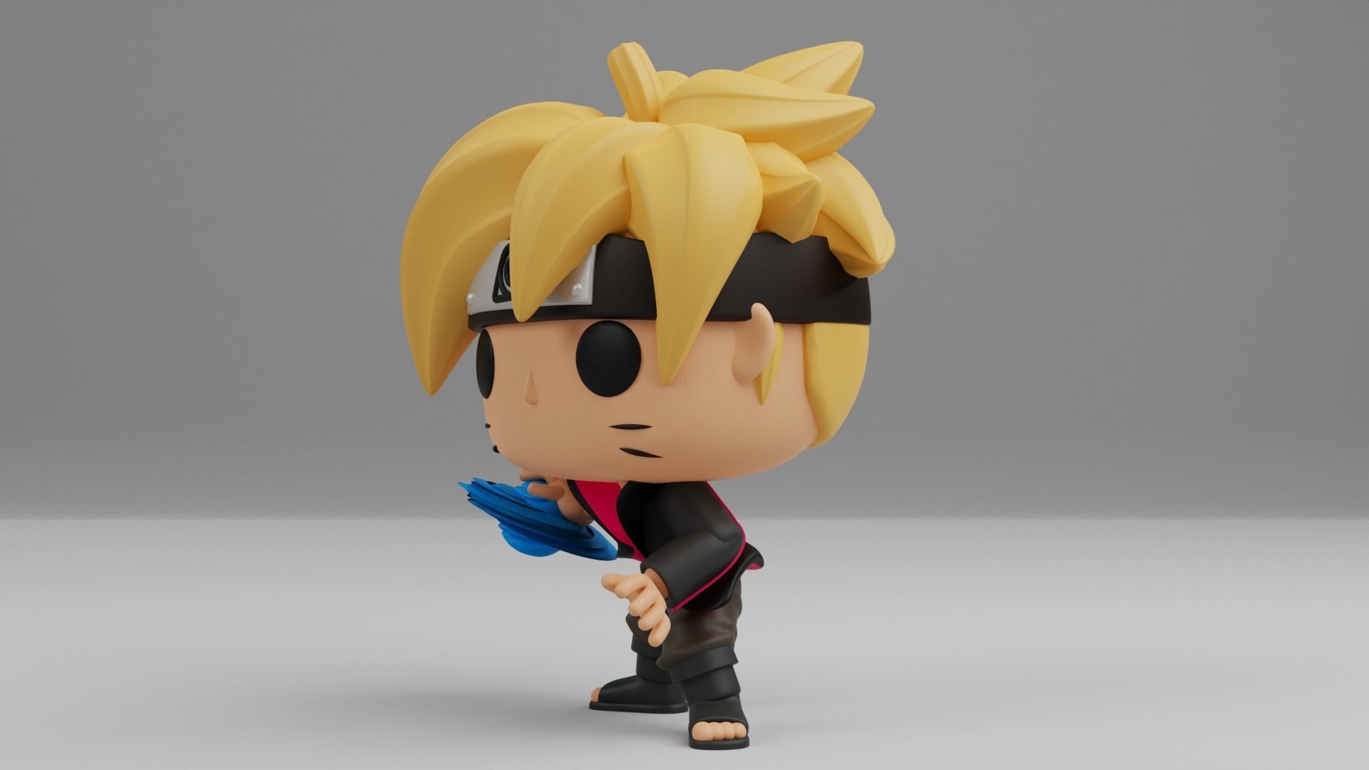 Boruto with Rasengan Funko pop 3D print model_3