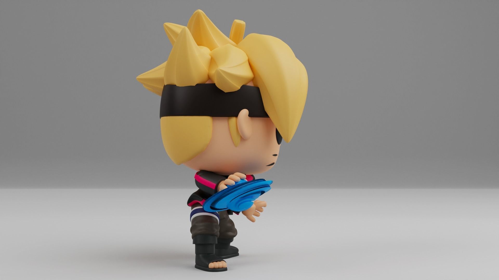 Boruto with Rasengan Funko pop 3D print model_9