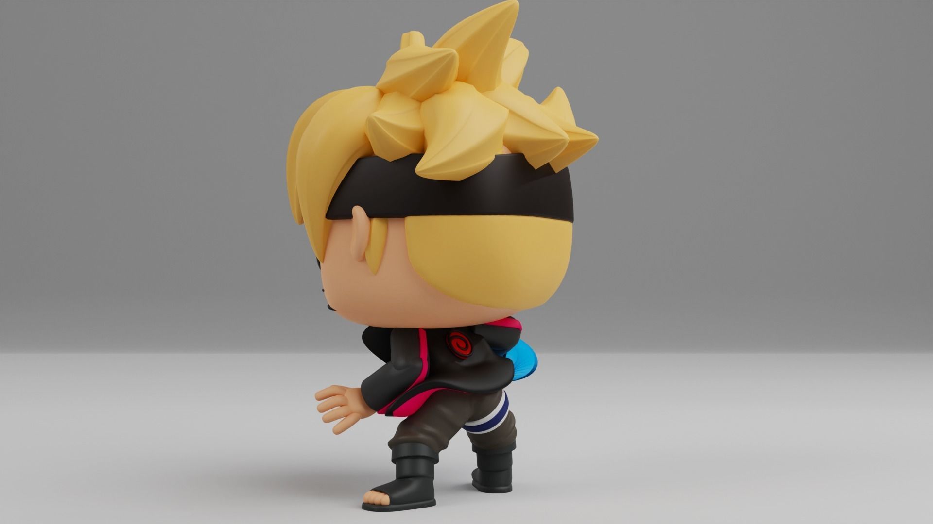 Boruto with Rasengan Funko pop 3D print model_14
