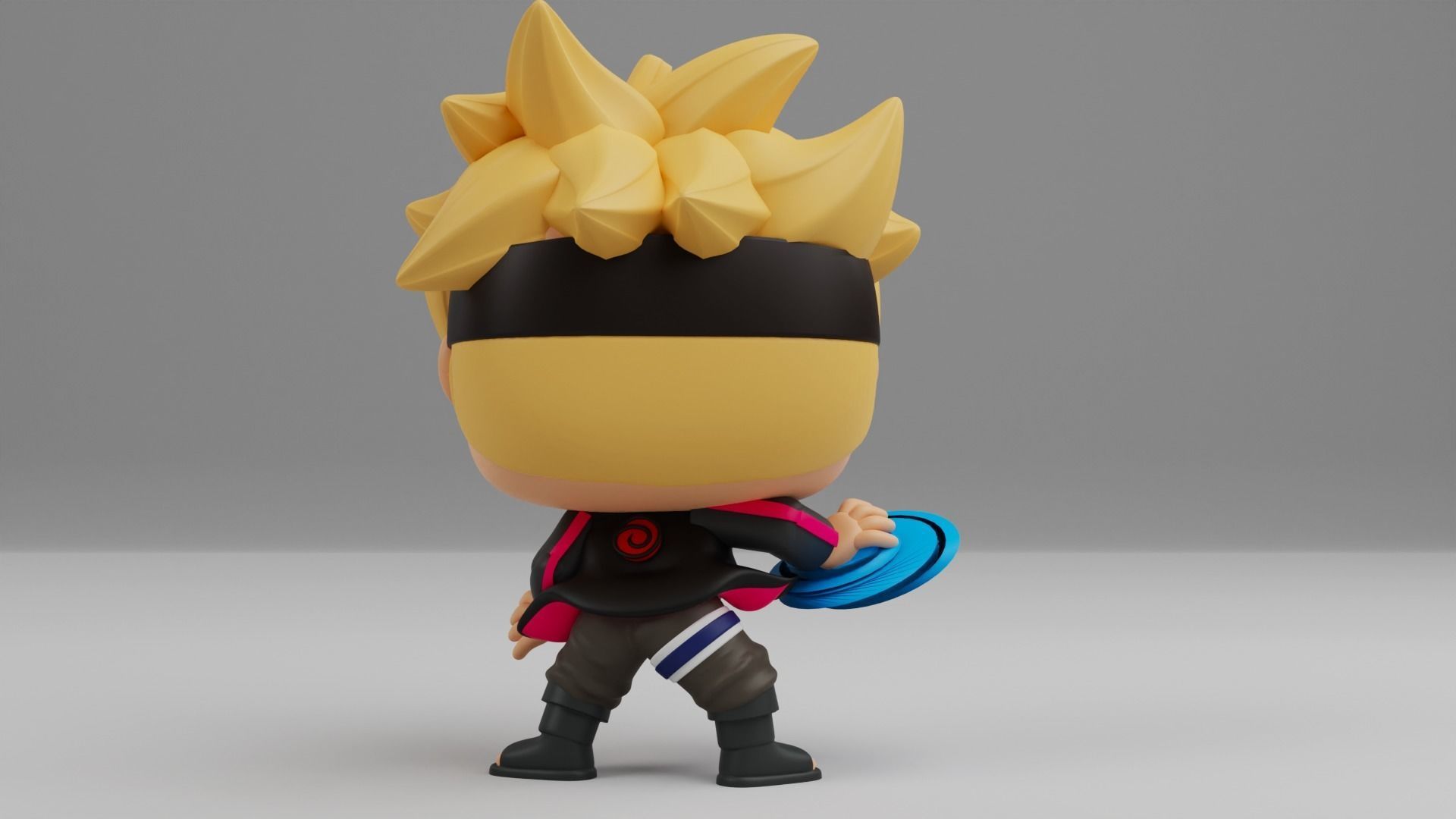 Boruto with Rasengan Funko pop 3D print model_12