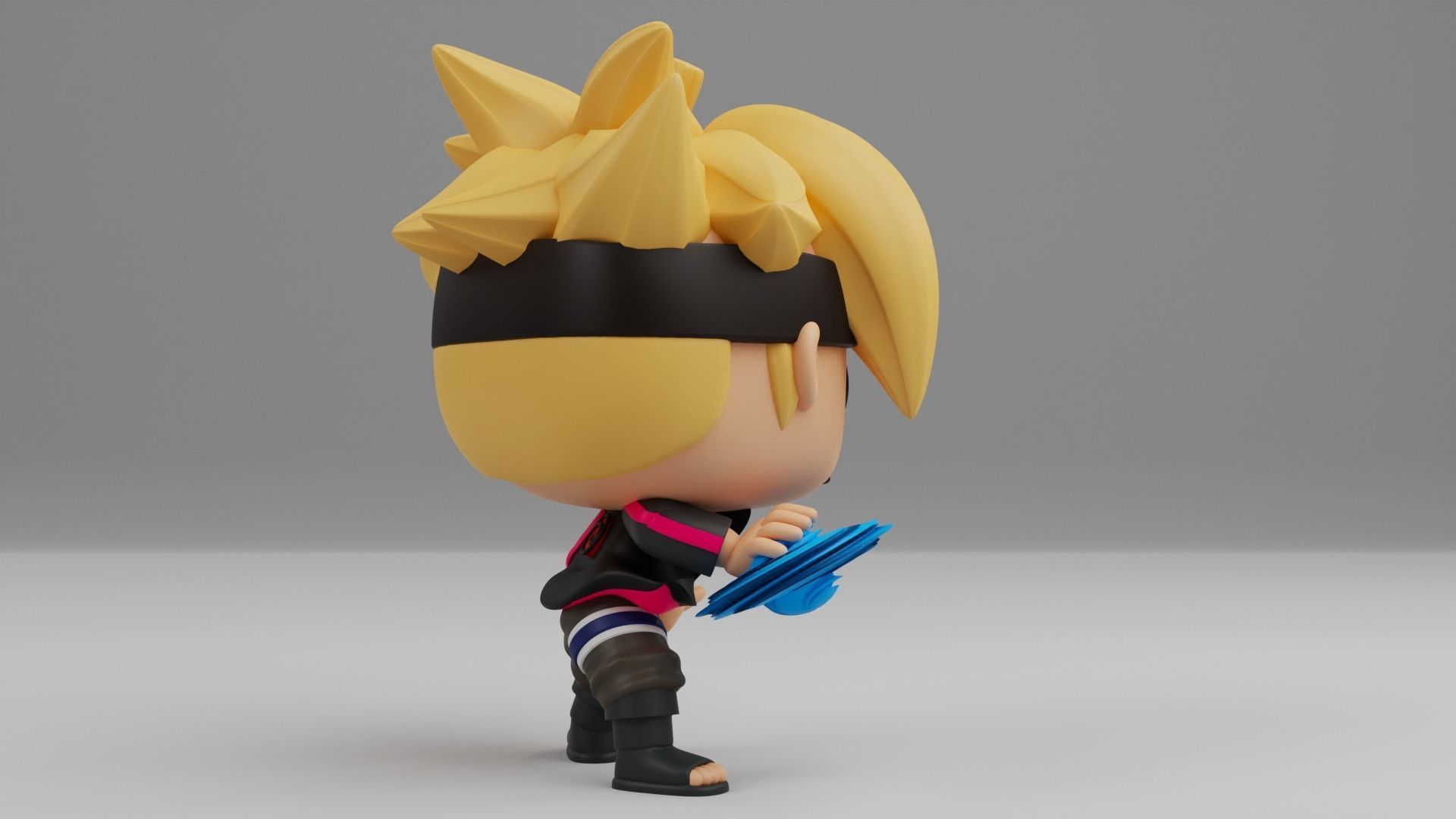 Boruto with Rasengan Funko pop 3D print model_10
