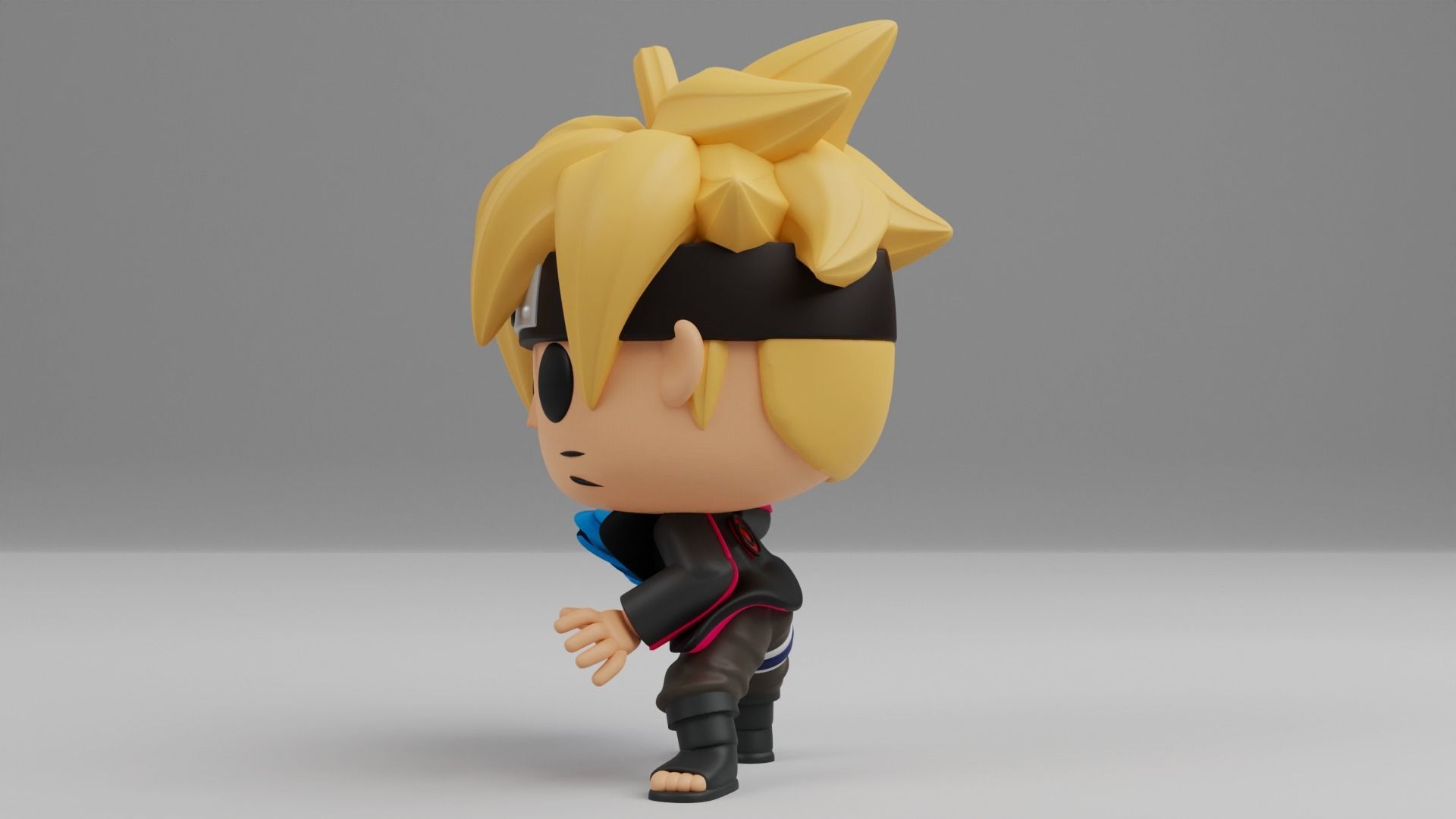 Boruto with Rasengan Funko pop 3D print model_2