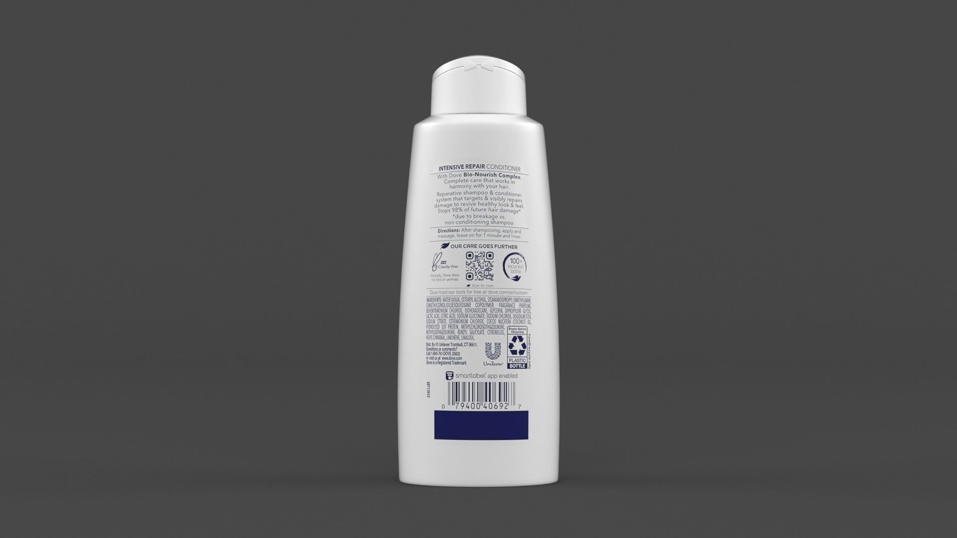 Dove Shampoo and Conditioner 3D model_5