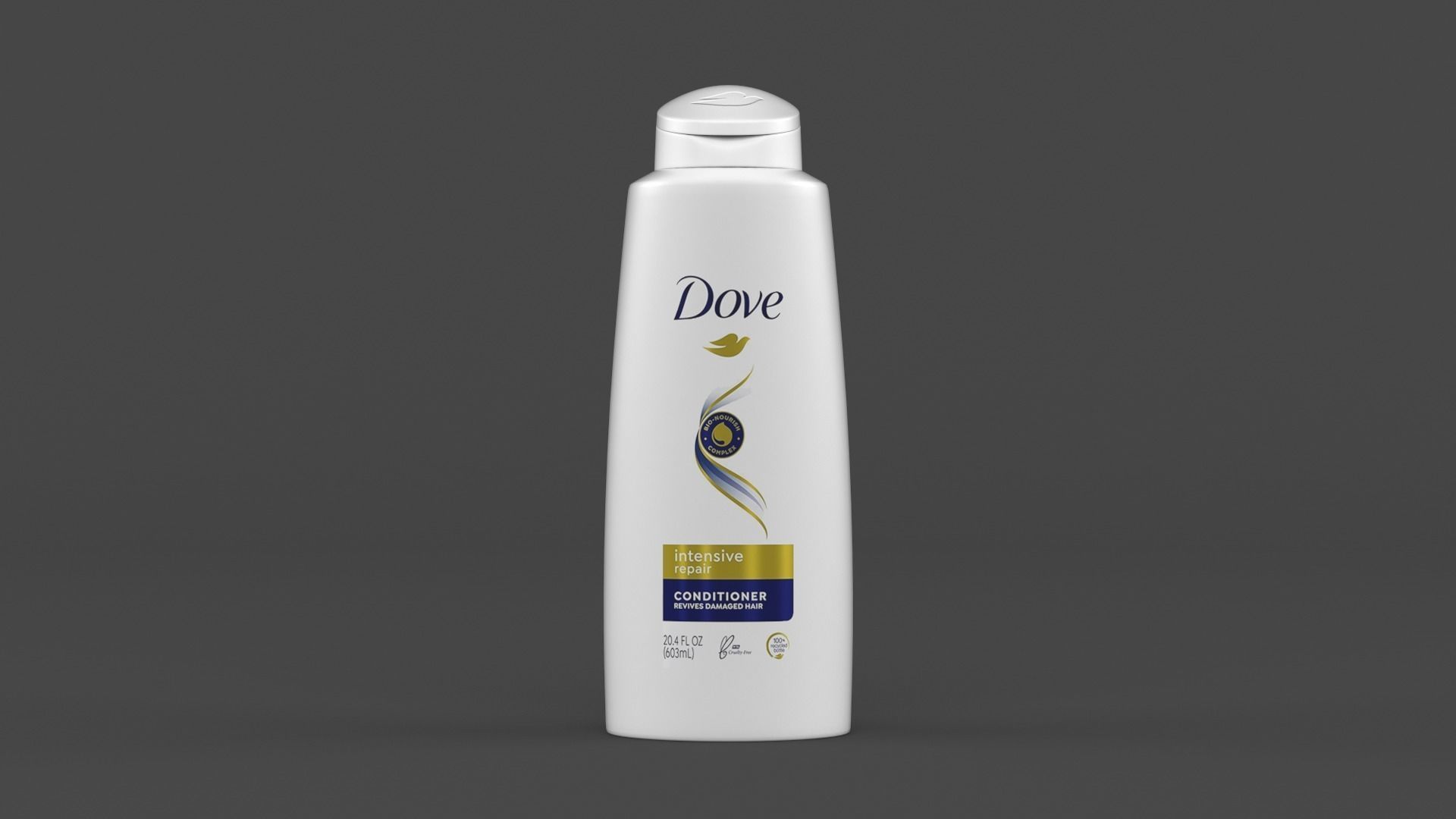 Dove Shampoo and Conditioner 3D model_4