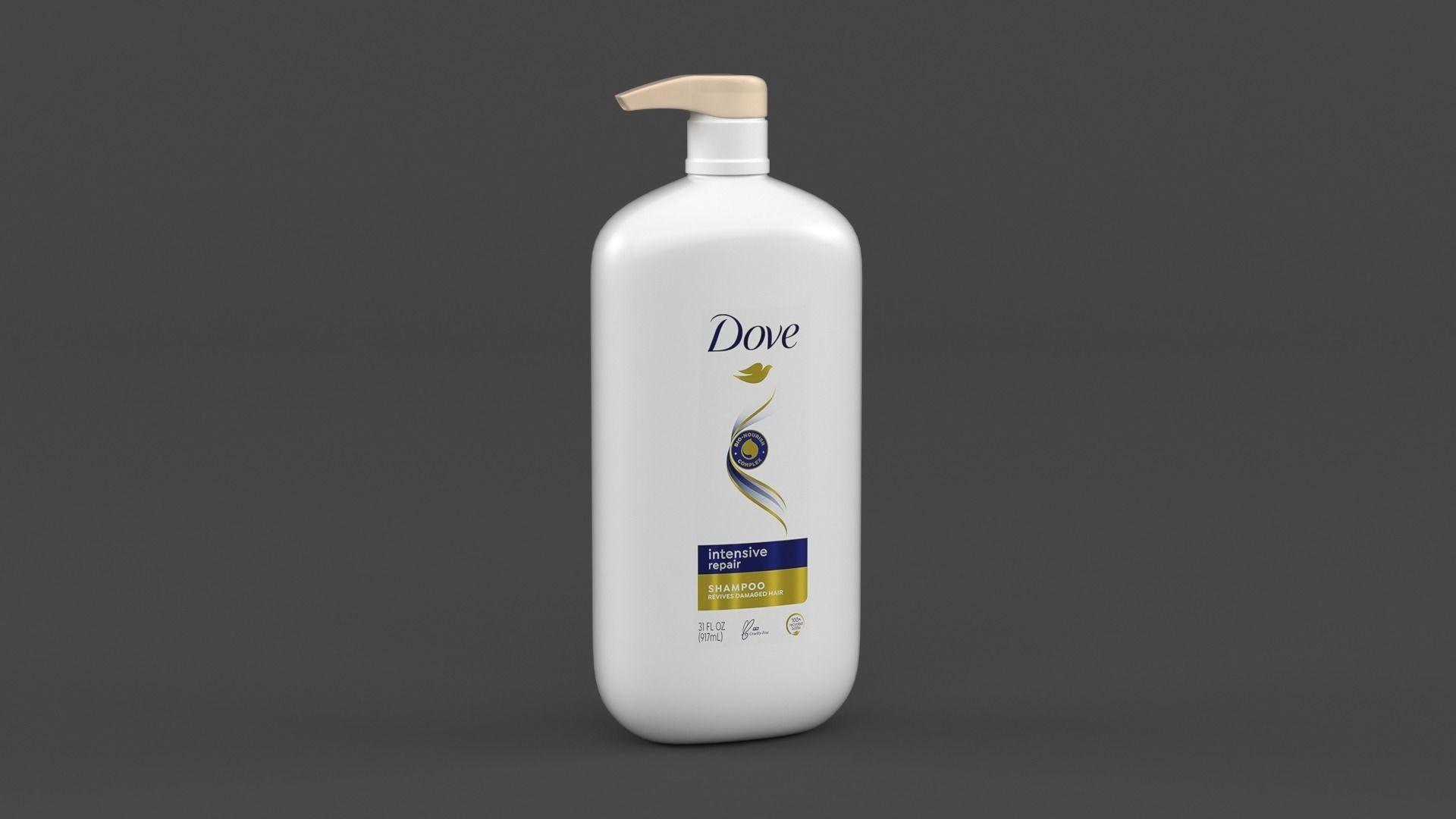 Dove Shampoo and Conditioner 3D model_3