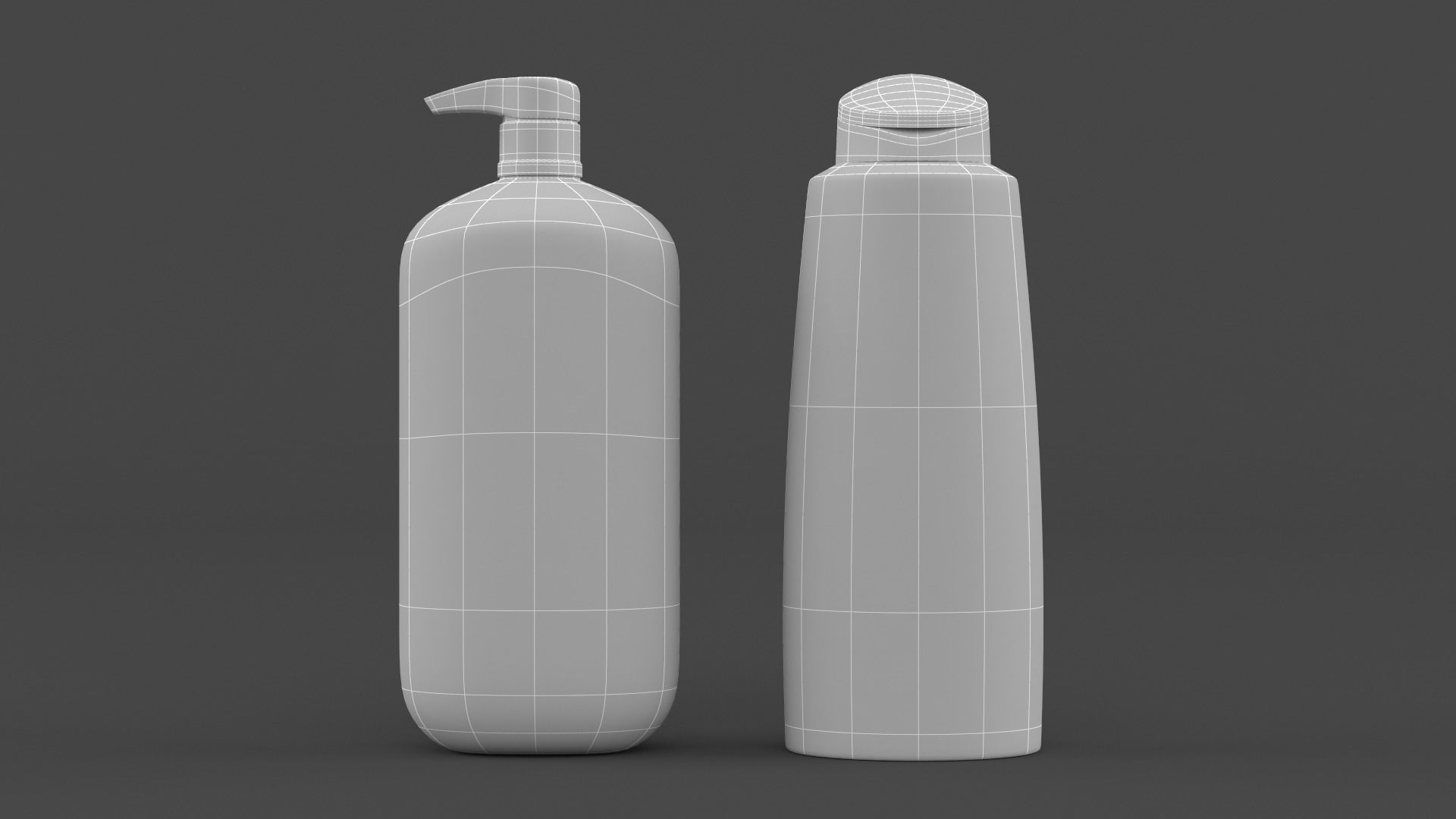 Dove Shampoo and Conditioner 3D model_7