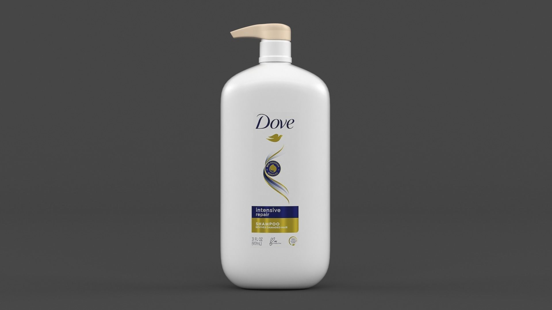 Dove Shampoo and Conditioner 3D model_1