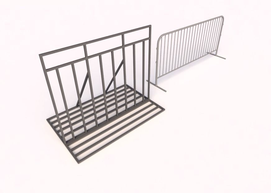 Baricade and rowing 3D model_1