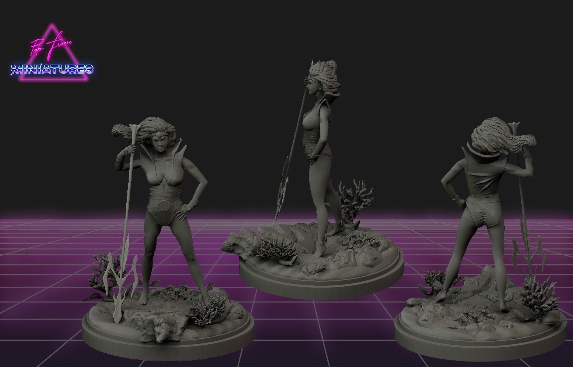 Namora miniature from Marvel Comics 3D print model_1