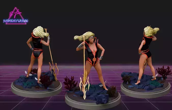Namora miniature from Marvel Comics 3D print model