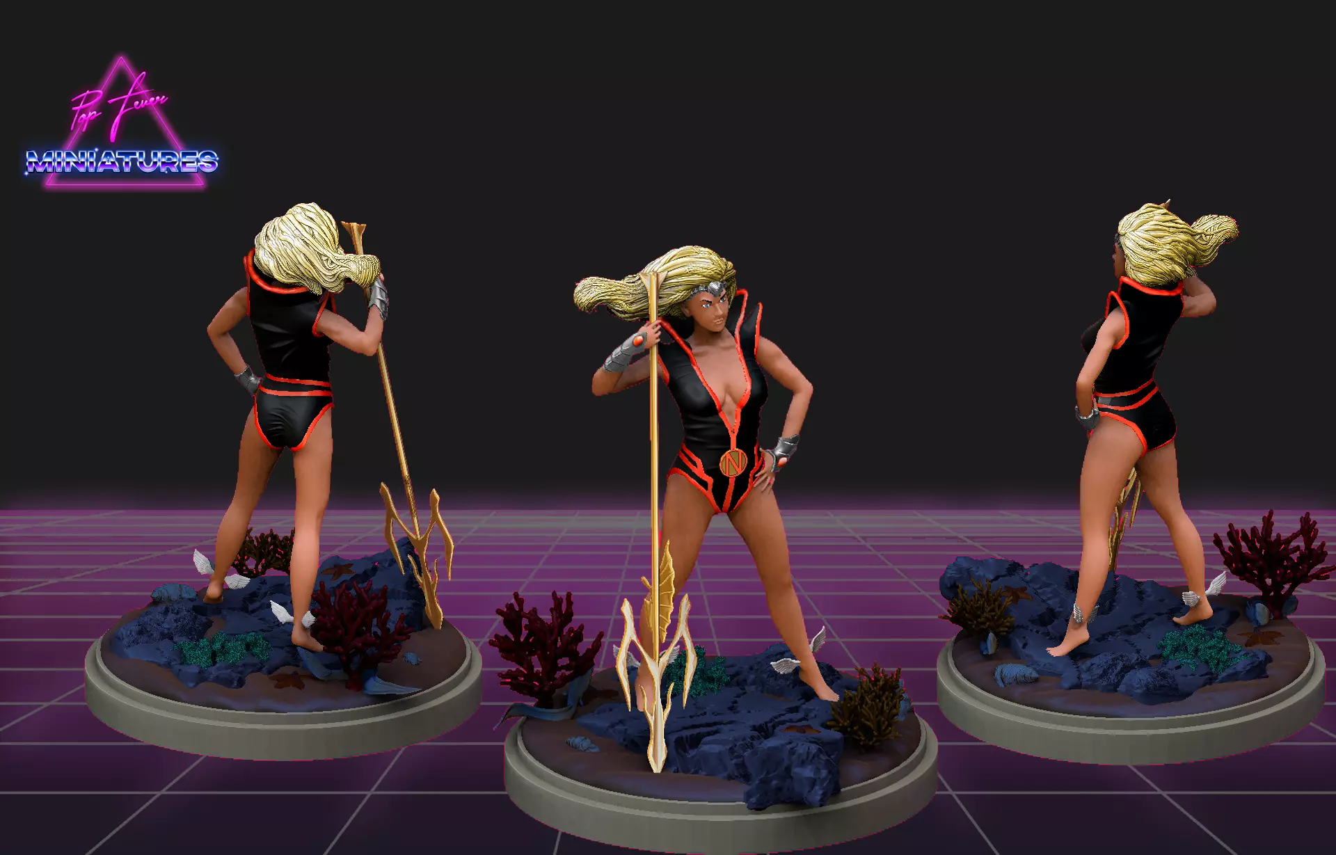 Namora miniature from Marvel Comics 3D print model_0