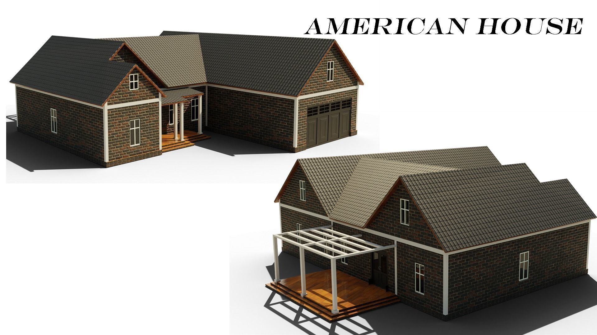 10 American House 3D Model Collection_20