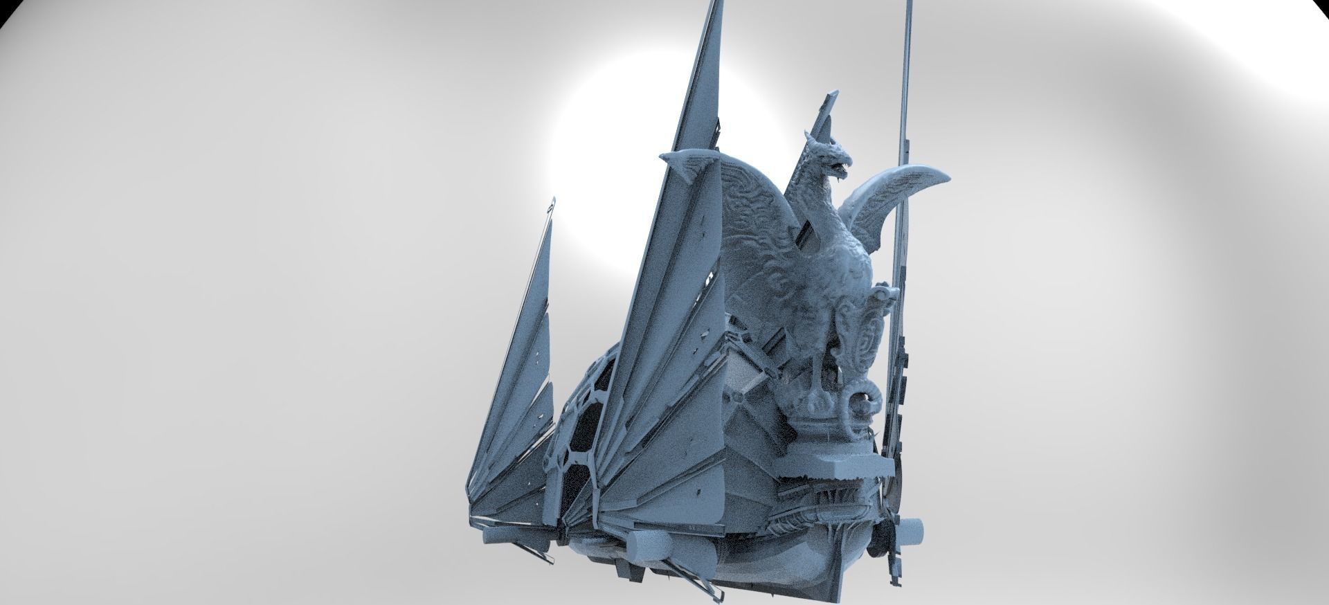 Great Khan Dragontail ship 3D model_1