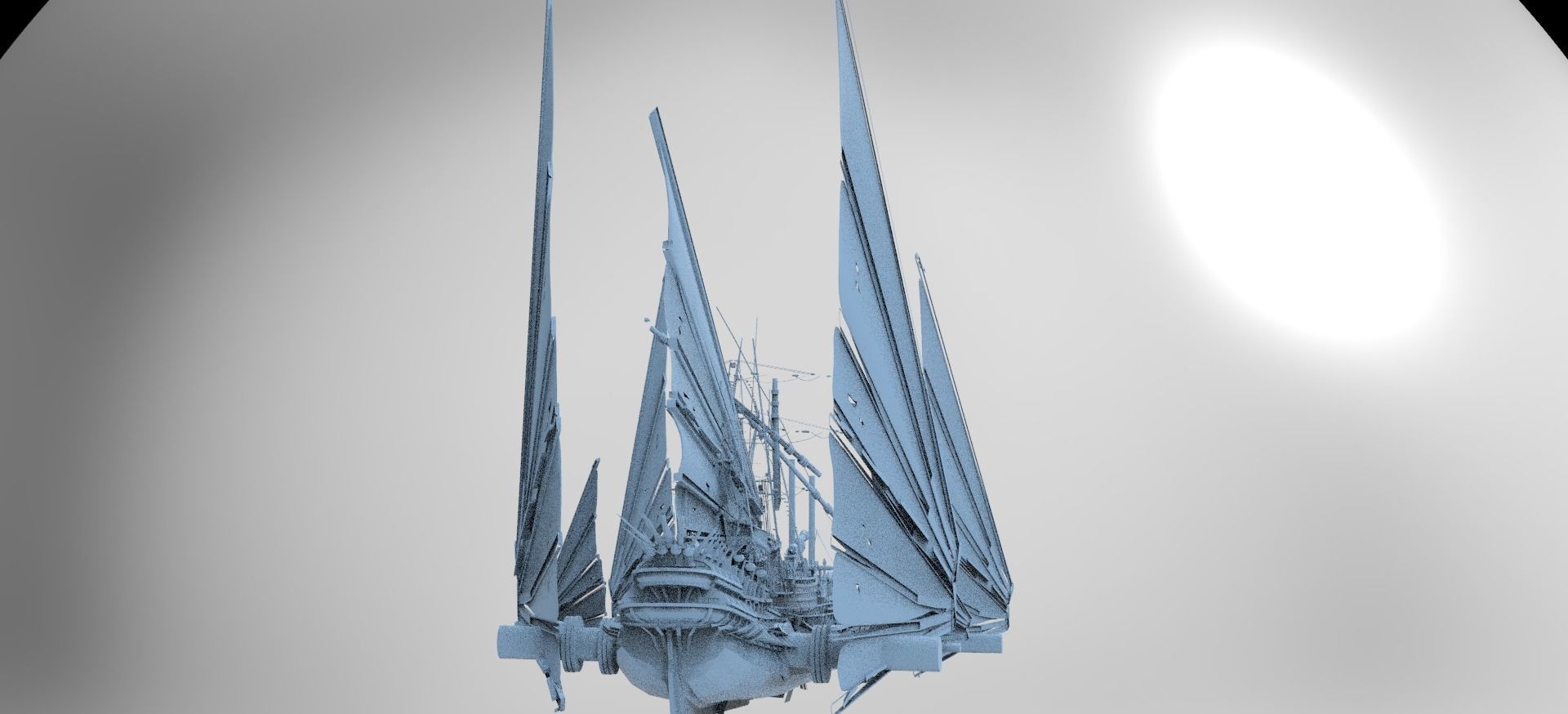 Great Khan Scout Ship 3D model_1