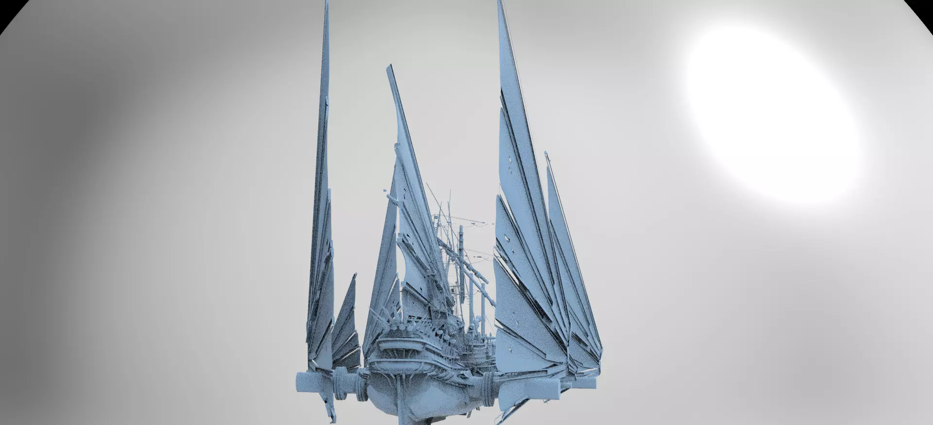 Great Khan Scout Ship 3D model_0