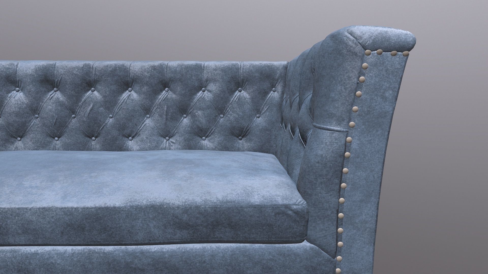 Chesterfield Three Seater Sofa 3D model_12