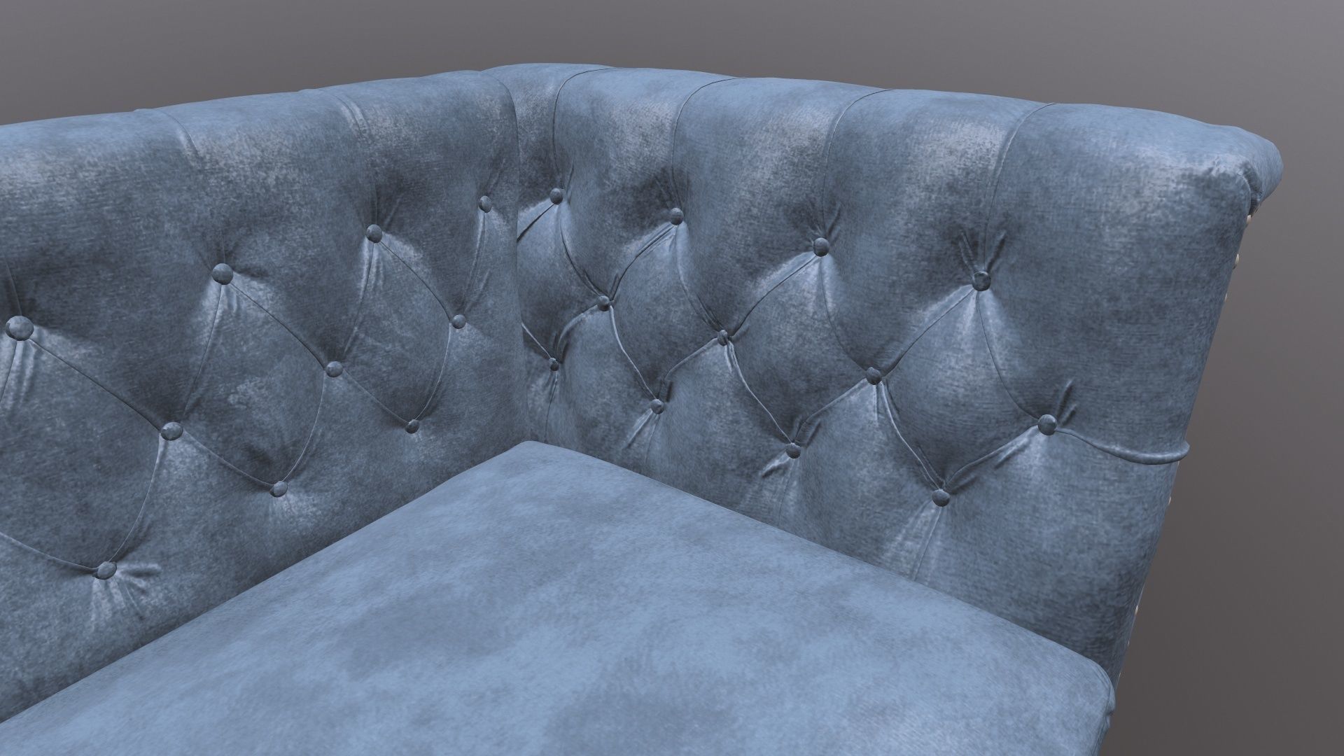 Chesterfield Three Seater Sofa 3D model_13