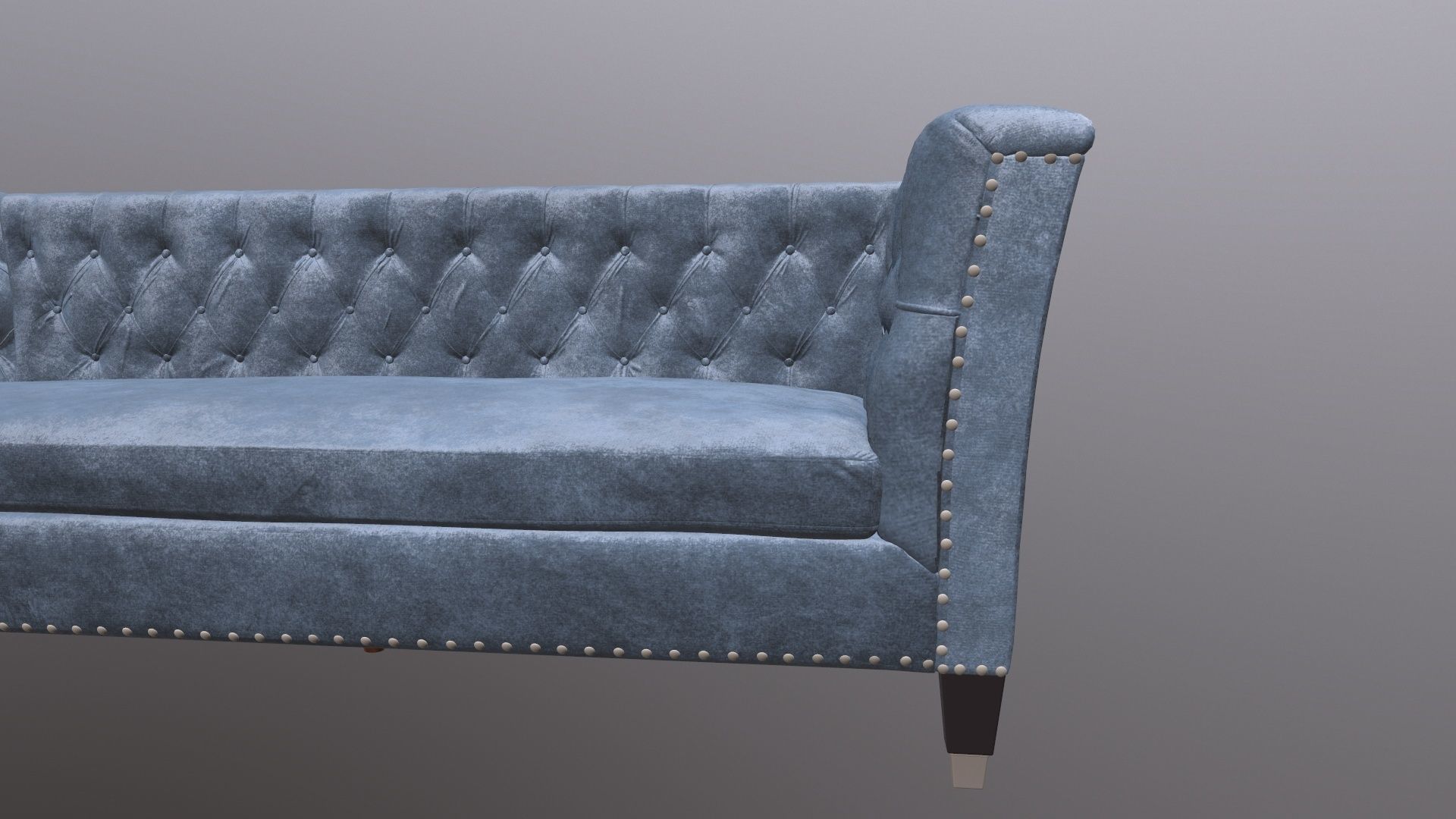 Chesterfield Three Seater Sofa 3D model_11
