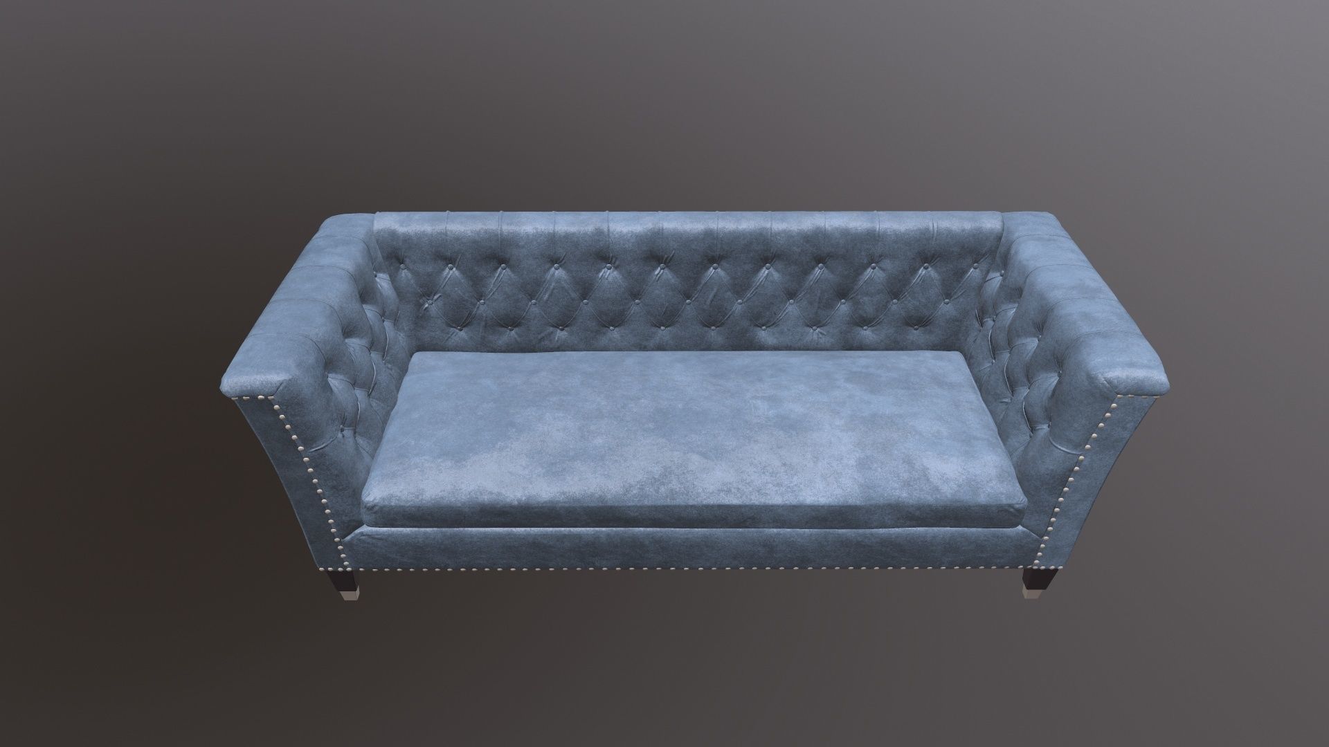 Chesterfield Three Seater Sofa 3D model_4