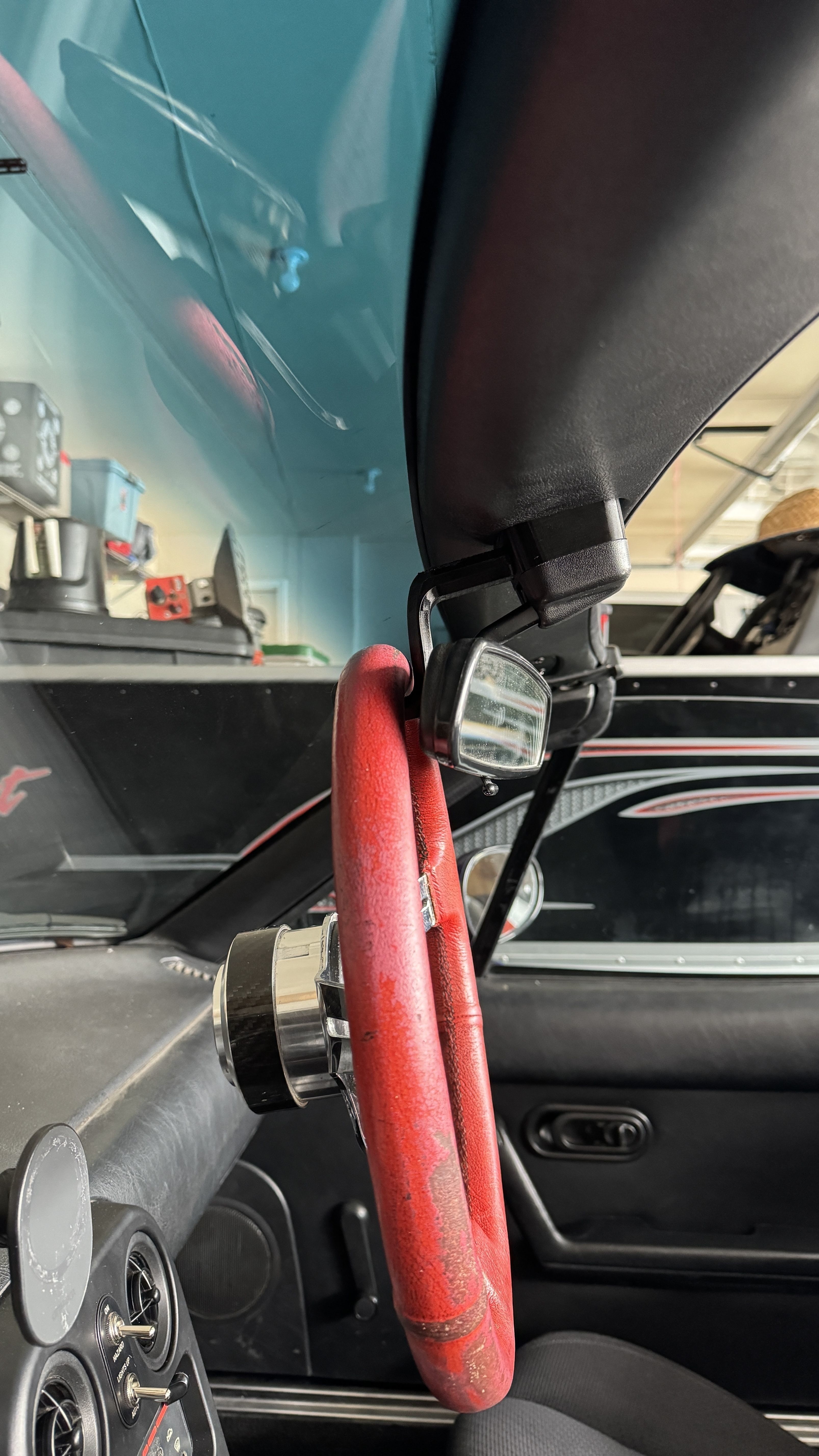 Na Miata Steering wheel hanger plus spacer 3D print model_2