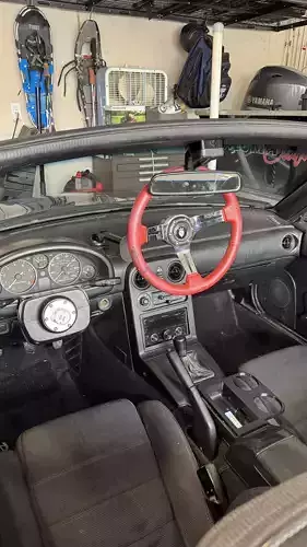 Na Miata Steering wheel hanger plus spacer 3D print model