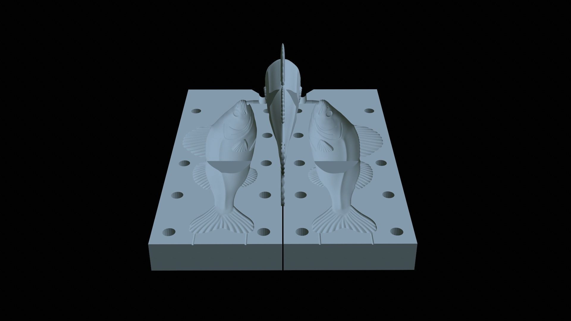 Am bait pikeperch  fish 13cm breaking form for predator fishing 3D print model_4